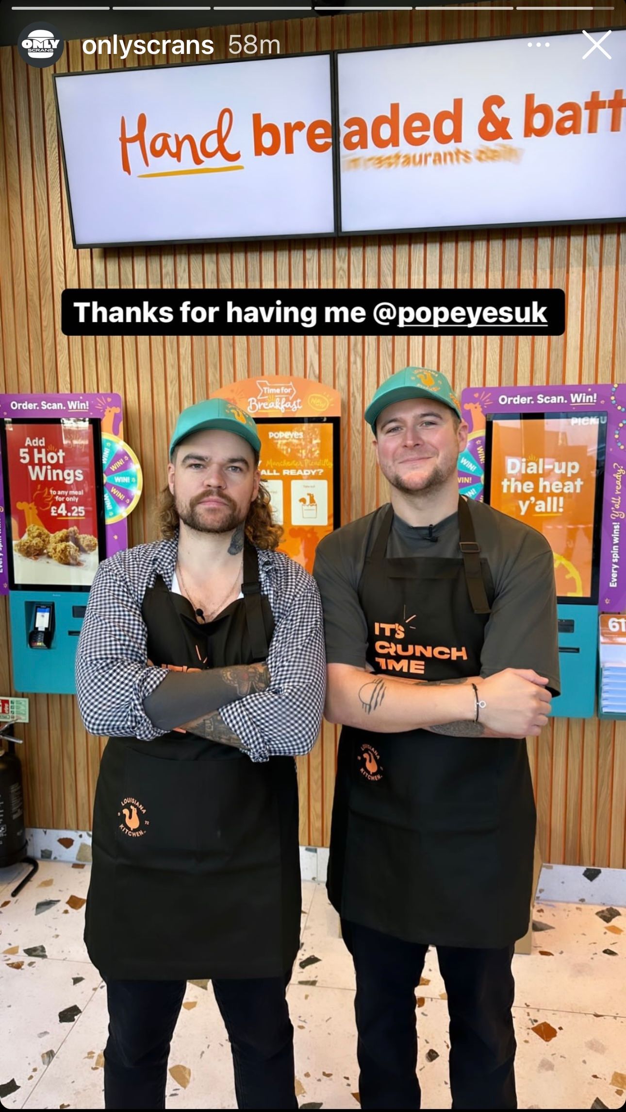 Popeyes Only Scrans