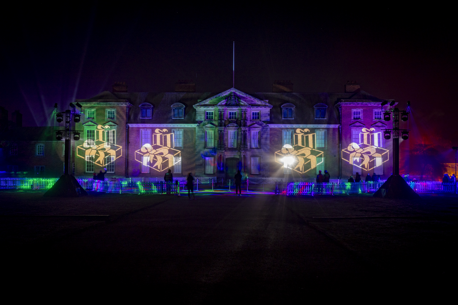 Dunham Massey Light Trail external shot with lights