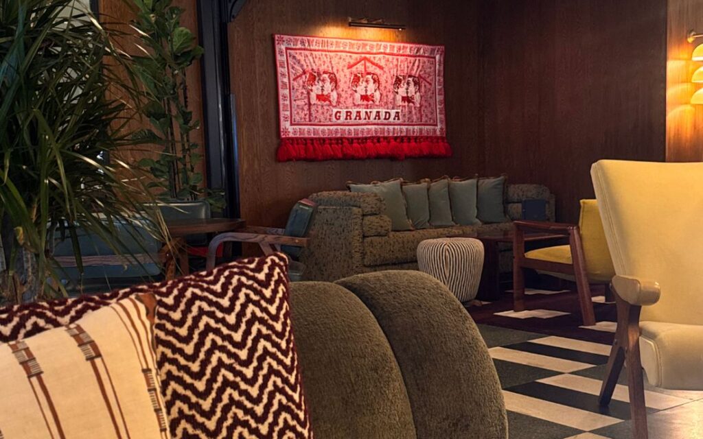 Lounge seating and soft lighting inside a hospitality venue